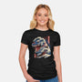 Great Godzilla-Womens-Fitted-Tee-gaci