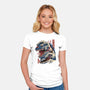 Great Godzilla-Womens-Fitted-Tee-gaci