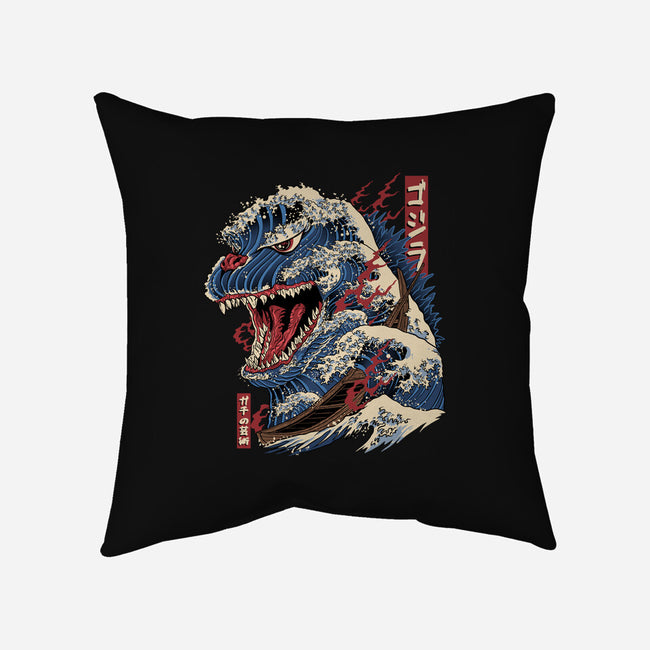 Great Godzilla-None-Removable Cover-Throw Pillow-gaci