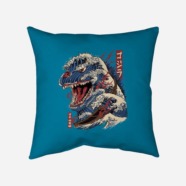 Great Godzilla-None-Removable Cover-Throw Pillow-gaci