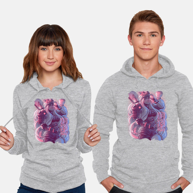 Cyber Kitsune Samurai-Unisex-Pullover-Sweatshirt-Bruno Mota