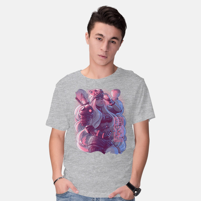 Cyber Kitsune Samurai-Mens-Basic-Tee-Bruno Mota