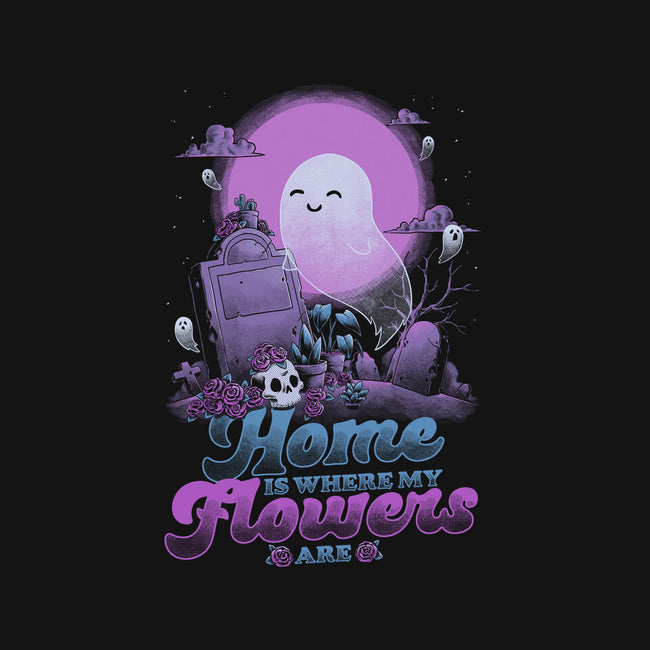 Ghost Home Flowers-Unisex-Basic-Tee-Studio Mootant