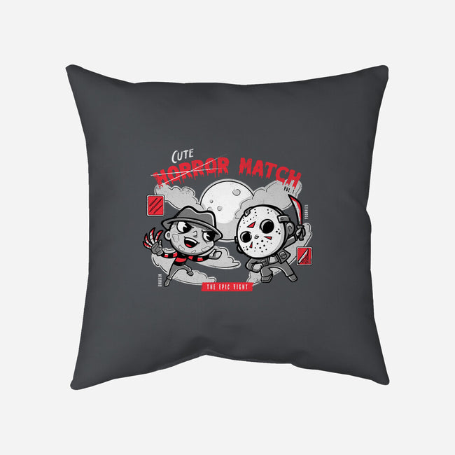 Cute Horror Match-None-Removable Cover-Throw Pillow-Ca Mask