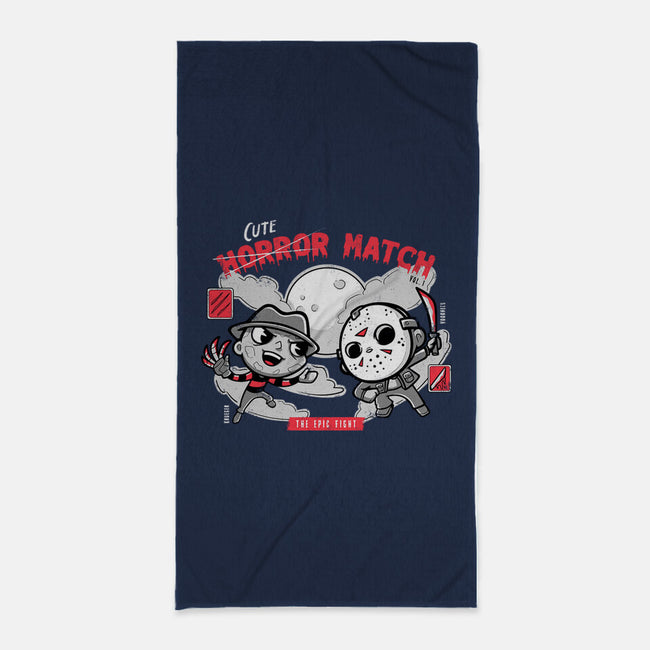 Cute Horror Match-None-Beach-Towel-Ca Mask