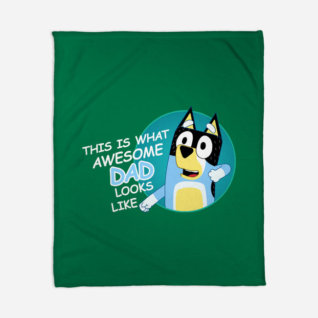 Awesome Dad-None-Fleece-Blanket-MaxoArt