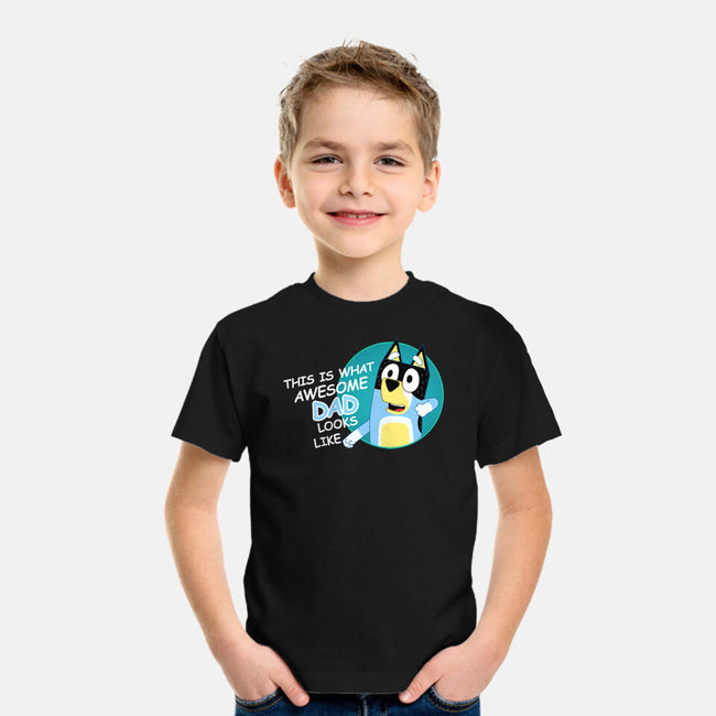 Awesome Dad-Youth-Basic-Tee-MaxoArt