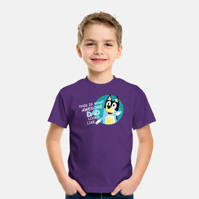 Awesome Dad-Youth-Basic-Tee-MaxoArt