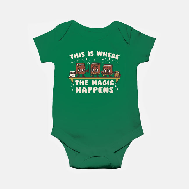 Where The Magic Happens-Baby-Basic-Onesie-Weird & Punderful