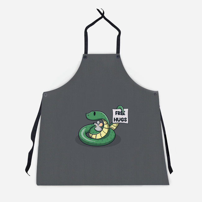 Hugs Are Free-Unisex-Kitchen-Apron-Claudia