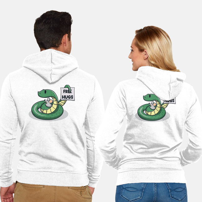 Hugs Are Free-Unisex-Zip-Up-Sweatshirt-Claudia