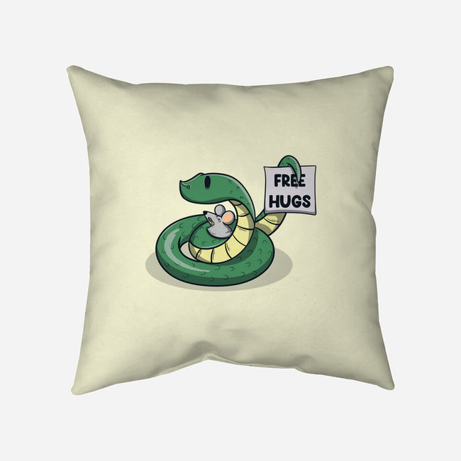 Hugs Are Free-None-Removable Cover-Throw Pillow-Claudia