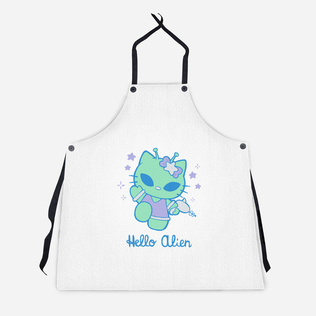 Hello Alien-Unisex-Kitchen-Apron-xMorfina