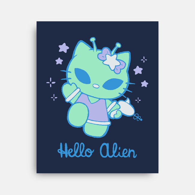 Hello Alien-None-Stretched-Canvas-xMorfina