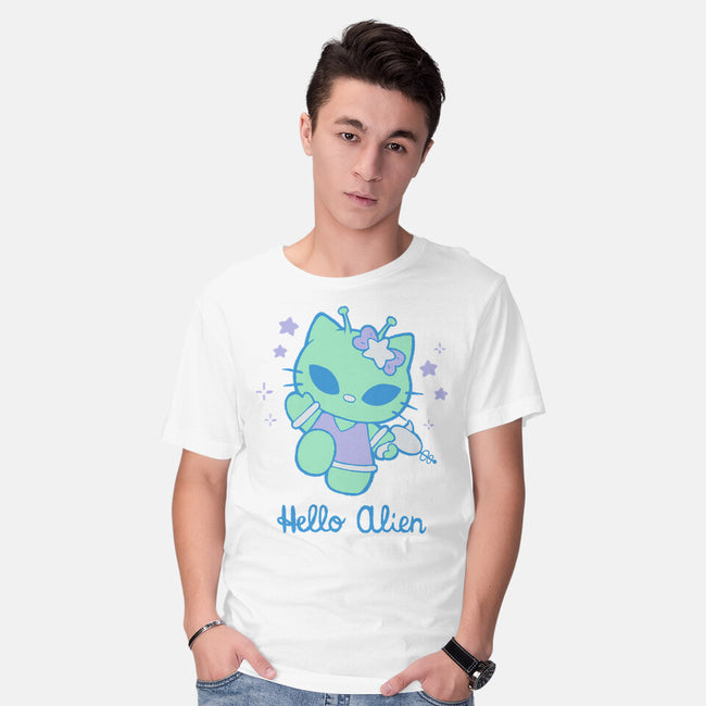 Hello Alien-Mens-Basic-Tee-xMorfina