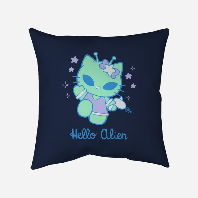 Hello Alien-None-Removable Cover-Throw Pillow-xMorfina