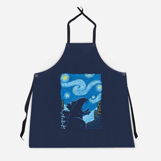 Gogh-Zilla-Unisex-Kitchen-Apron-Umberto Vicente