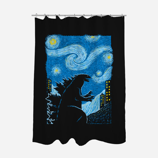 Gogh-Zilla-None-Polyester-Shower Curtain-Umberto Vicente