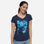 Gogh-Zilla-Womens-V-Neck-Tee-Umberto Vicente