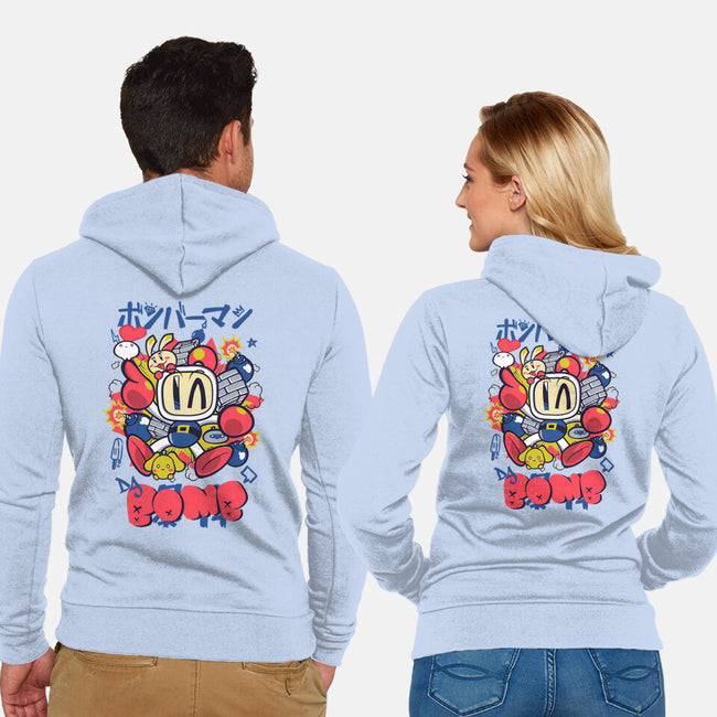 Da Bomb-Unisex-Zip-Up-Sweatshirt-Arinesart