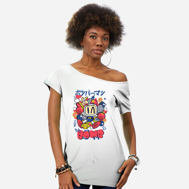 Da Bomb-Womens-Off Shoulder-Tee-Arinesart