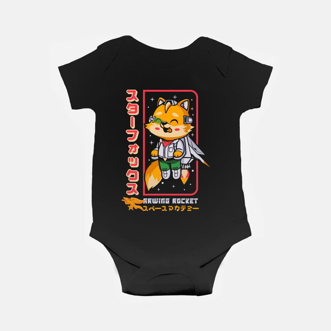 Space Foxey-Baby-Basic-Onesie-Arinesart