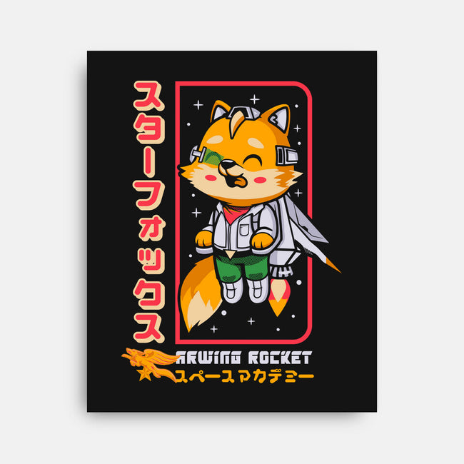 Space Foxey-None-Stretched-Canvas-Arinesart