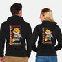 Space Foxey-Unisex-Zip-Up-Sweatshirt-Arinesart