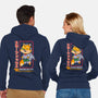 Space Foxey-Unisex-Zip-Up-Sweatshirt-Arinesart