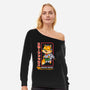 Space Foxey-Womens-Off Shoulder-Sweatshirt-Arinesart