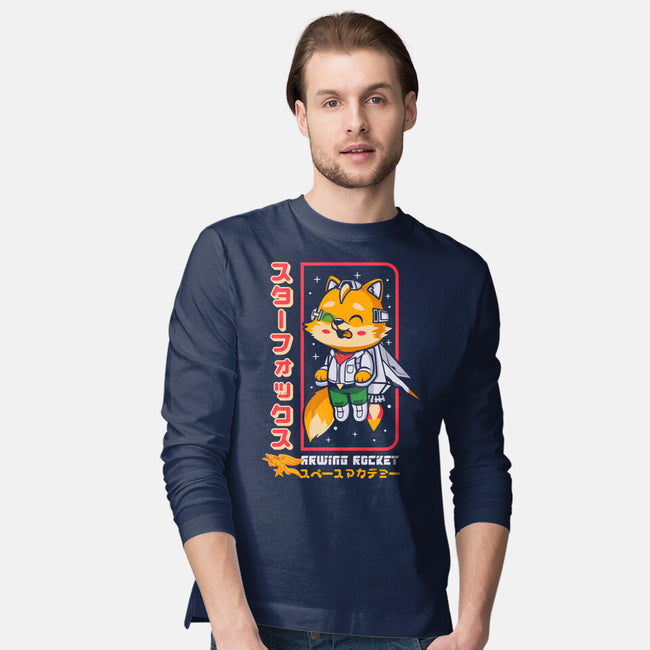 Space Foxey-Mens-Long Sleeved-Tee-Arinesart