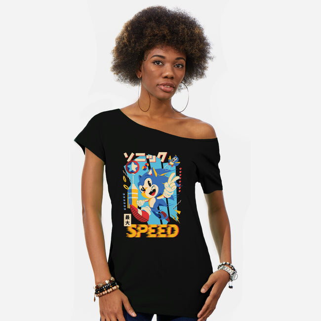 Top Speed-Womens-Off Shoulder-Tee-Arinesart