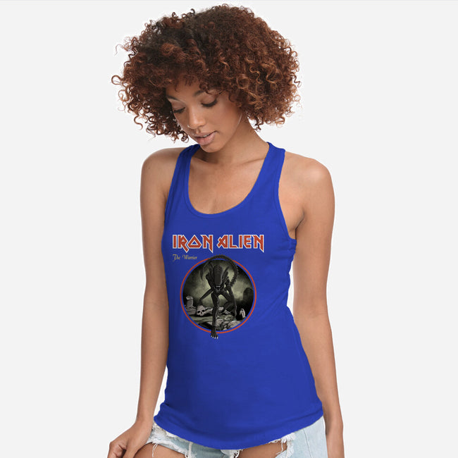 Iron Alien-Womens-Racerback-Tank-retrodivision