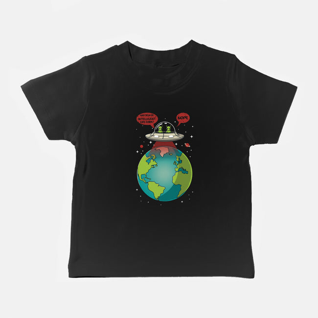 No Intelligent Life Form Found-Baby-Basic-Tee-erion_designs