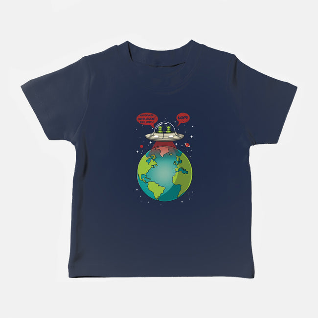 No Intelligent Life Form Found-Baby-Basic-Tee-erion_designs