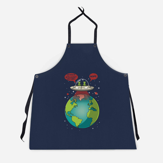 No Intelligent Life Form Found-Unisex-Kitchen-Apron-erion_designs