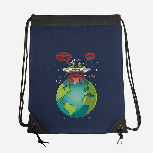 No Intelligent Life Form Found-None-Drawstring-Bag-erion_designs