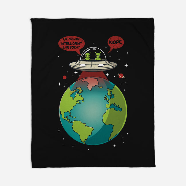 No Intelligent Life Form Found-None-Fleece-Blanket-erion_designs