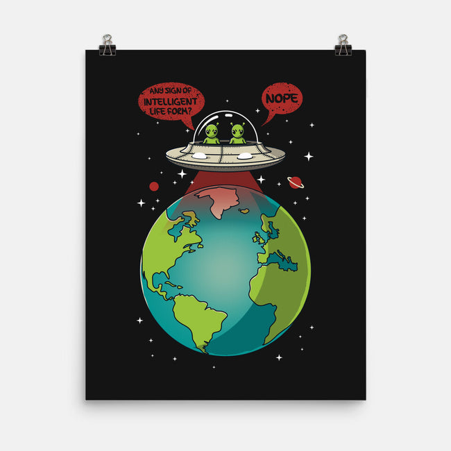 No Intelligent Life Form Found-None-Matte-Poster-erion_designs