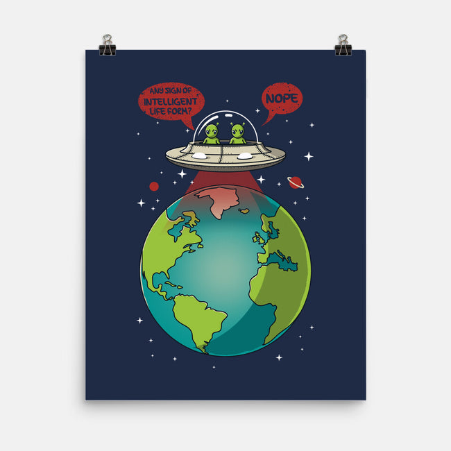 No Intelligent Life Form Found-None-Matte-Poster-erion_designs