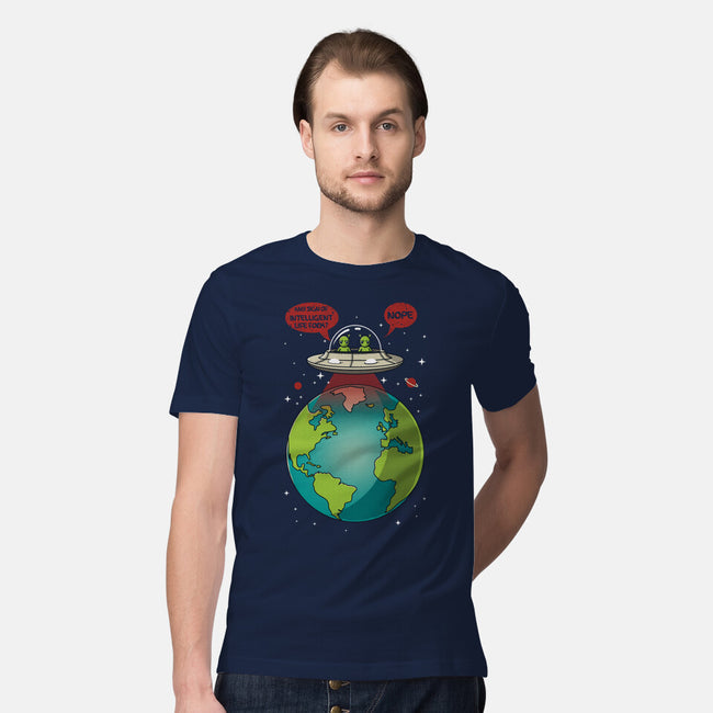 No Intelligent Life Form Found-Mens-Premium-Tee-erion_designs