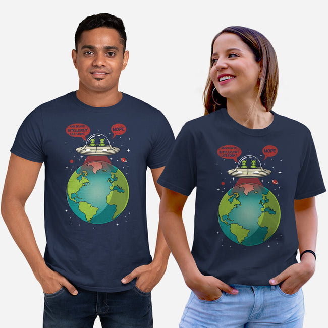 No Intelligent Life Form Found-Unisex-Basic-Tee-erion_designs