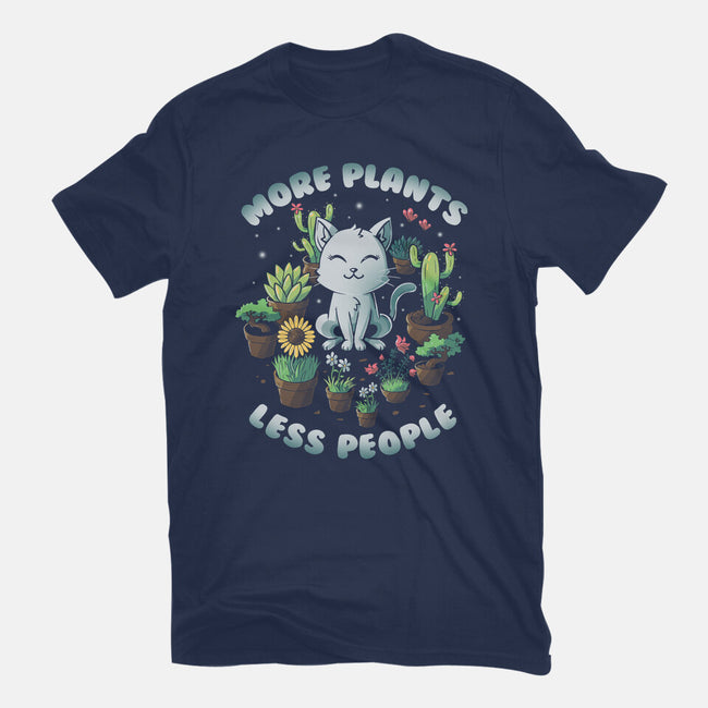 More Plants Less People-Womens-Fitted-Tee-koalastudio