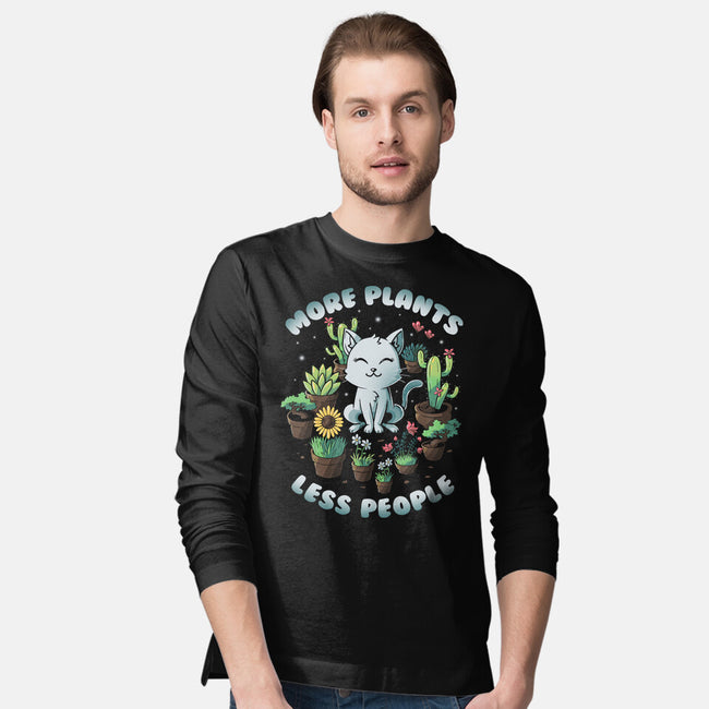 More Plants Less People-Mens-Long Sleeved-Tee-koalastudio