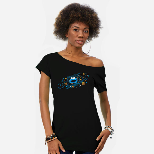 Cookie Orbit-Womens-Off Shoulder-Tee-erion_designs