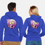 Toad Girl-Unisex-Zip-Up-Sweatshirt-Nerding Out Studio