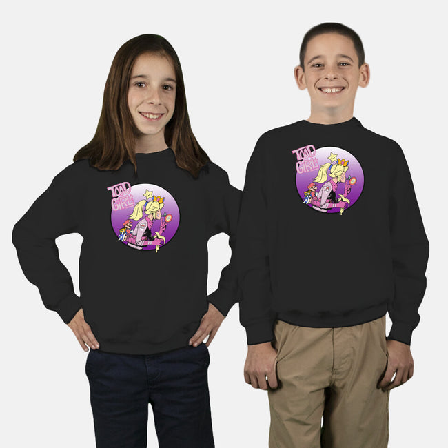 Toad Girl-Youth-Crew Neck-Sweatshirt-Nerding Out Studio