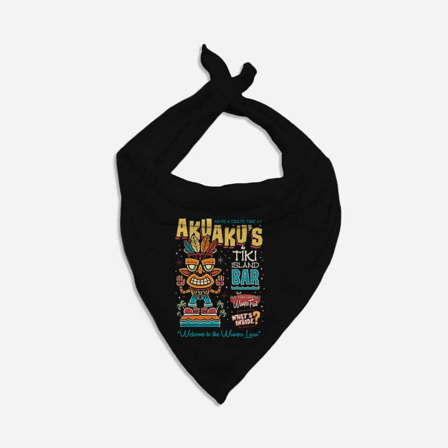 Aku Aku's Tiki Island-Dog-Bandana-Pet Collar-Nemons