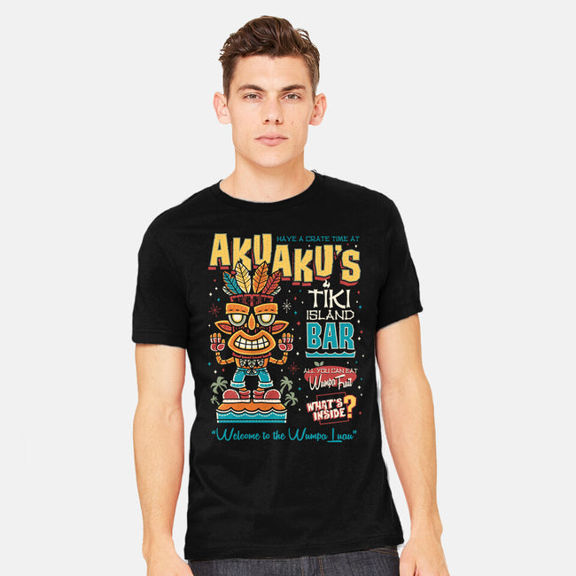 Aku Aku's Tiki Island-Mens-Heavyweight-Tee-Nemons