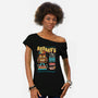 Aku Aku's Tiki Island-Womens-Off Shoulder-Tee-Nemons